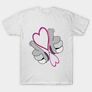 finger heart shirt T-Shirt